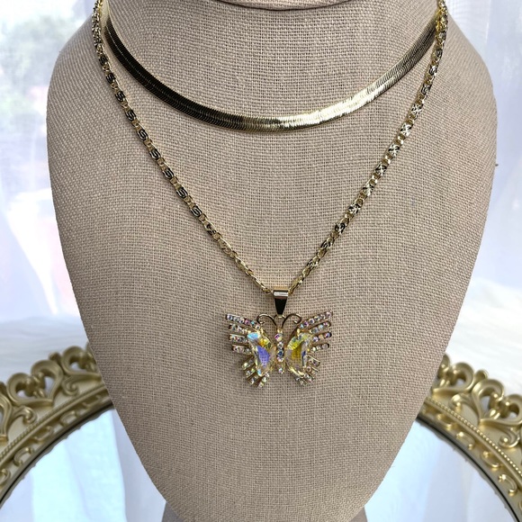 ✨Butterfly Layered Necklace - Picture 1 of 2